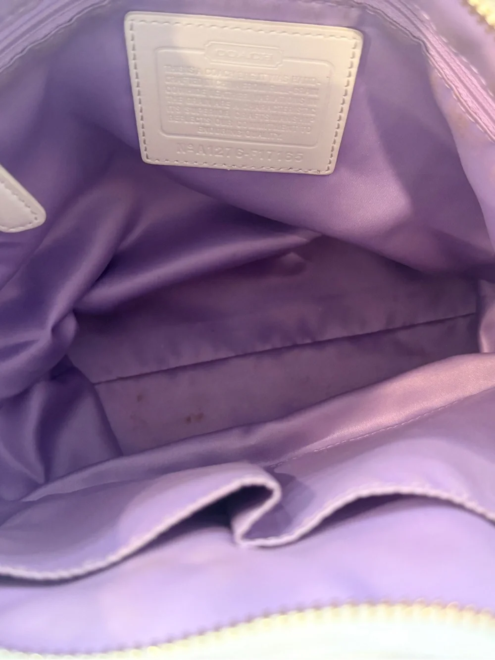 Vintage Y2K White Coach Bag